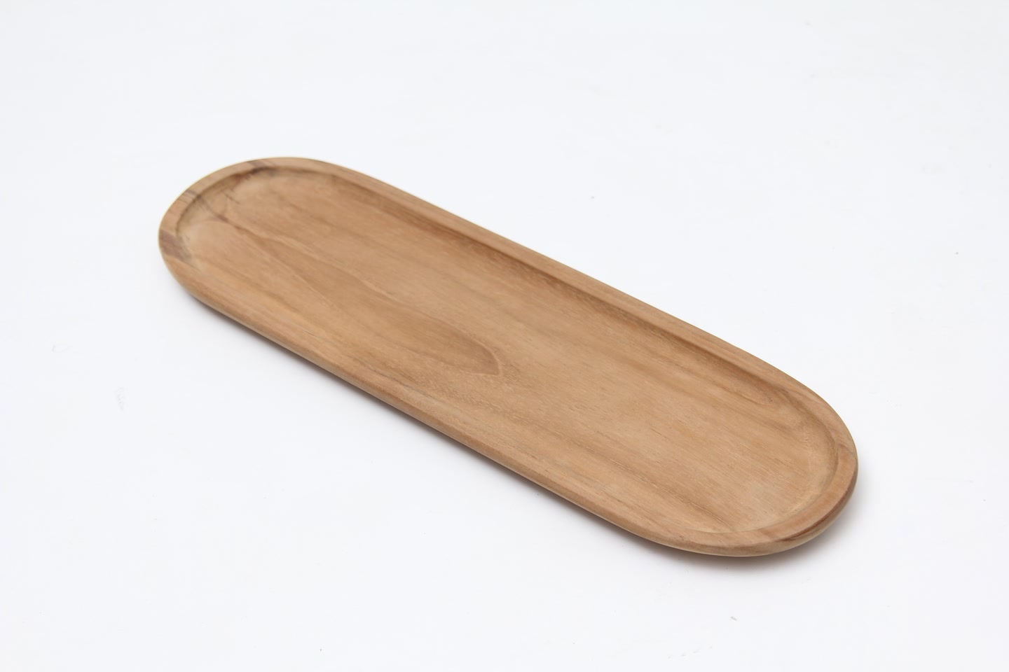 Before: Teak Oval Tray